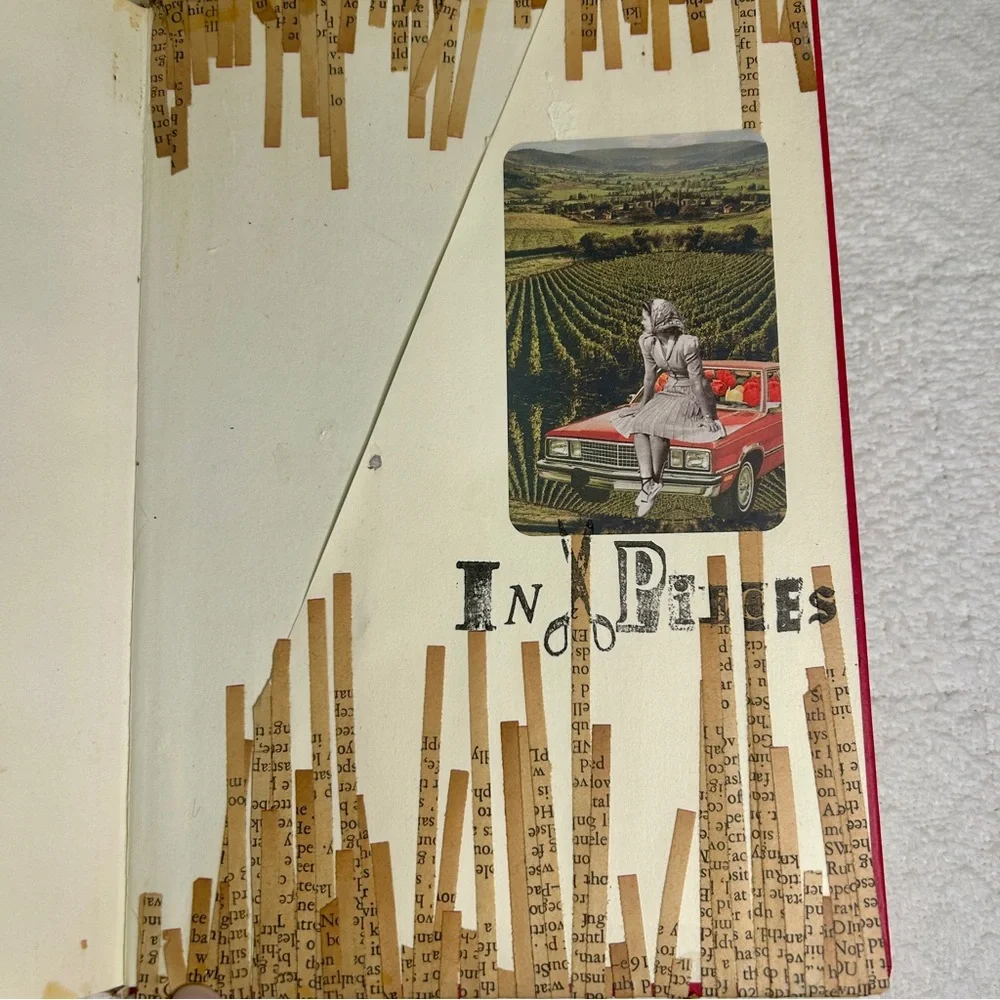 One-of-a-Kind Altered Book Journal • Hand-Collaged Hardcover • Artist Made